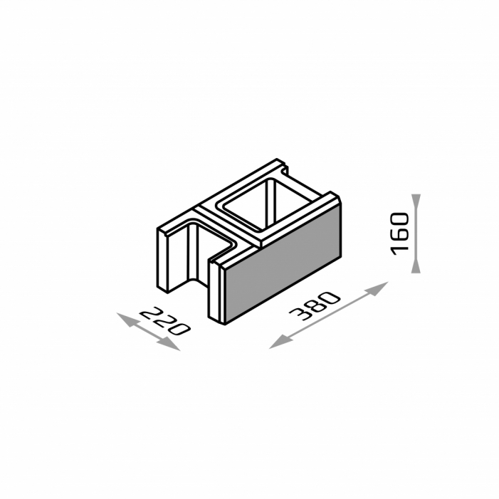 Bloczek betonowy GORC de Luxe GL22 GM - obrazek 2