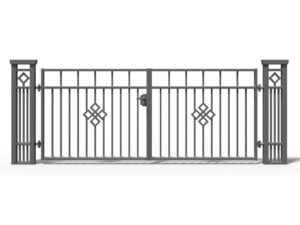 Brama stalowa skrzydłowa Jaspis