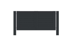 Brama aluminiowa skrzydłowa Malachit AL 140