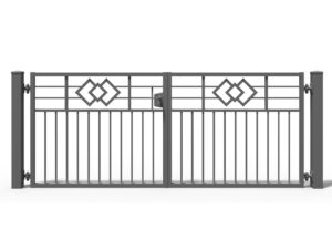 Brama stalowa skrzydłowa Opal