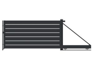 Brama aluminiowa przesuwna Trawertyn AL 200