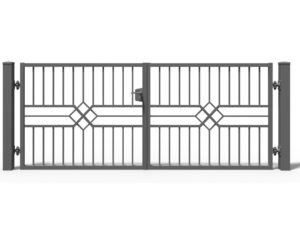 Brama stalowa skrzydłowa Rubin 2