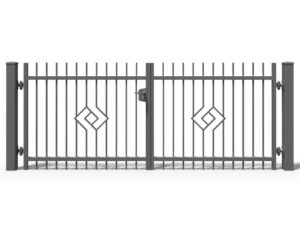 Brama stalowa skrzydłowa Szmaragd