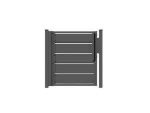 Furtka stalowa Trawertyn