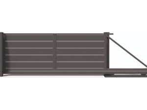Brama stalowa przesuwna Trawertyn Plus