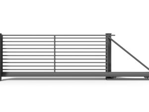 Brama stalowa przesuwna Turkus